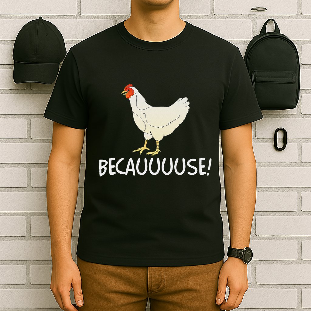 Why Are Chickens So Funny Because Funny Trending Meme T-Shirt