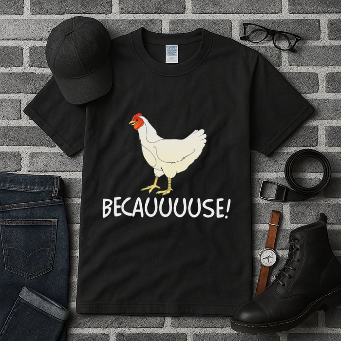 Why Are Chickens So Funny Because Funny Trending Meme Tall T-Shirt