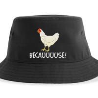 Why Are Chickens So Funny Because Funny Trending Meme Sustainable Bucket Hat