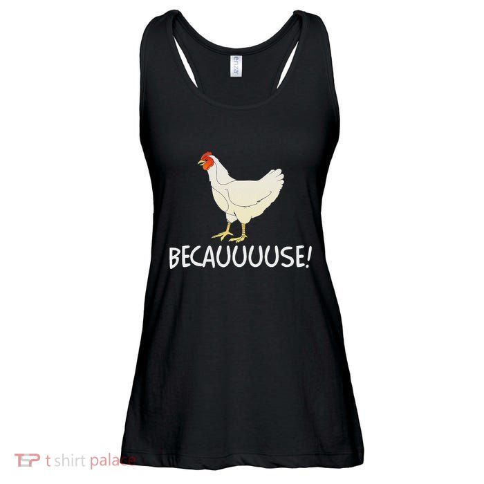 Why Are Chickens So Funny Because Funny Trending Meme Ladies Essential Flowy Tank