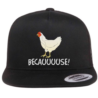 Why Are Chickens So Funny Because Funny Trending Meme Flatbill Hat