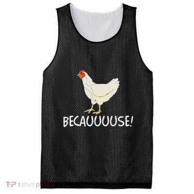 Why Are Chickens So Funny Because Funny Trending Meme Mesh Reversible Basketball Jersey Tank