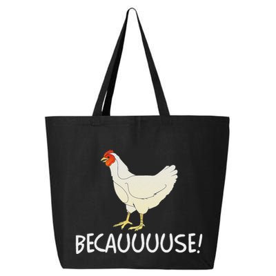 Why Are Chickens So Funny Because Funny Trending Meme 25L Jumbo Tote