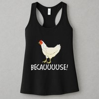 Why Are Chickens So Funny Because Funny Trending Meme Womens Tank Top