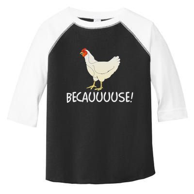 Why Are Chickens So Funny Because Funny Trending Meme Toddler Fine Jersey T-Shirt