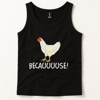 Why Are Chickens So Funny Because Funny Trending Meme Tank Top