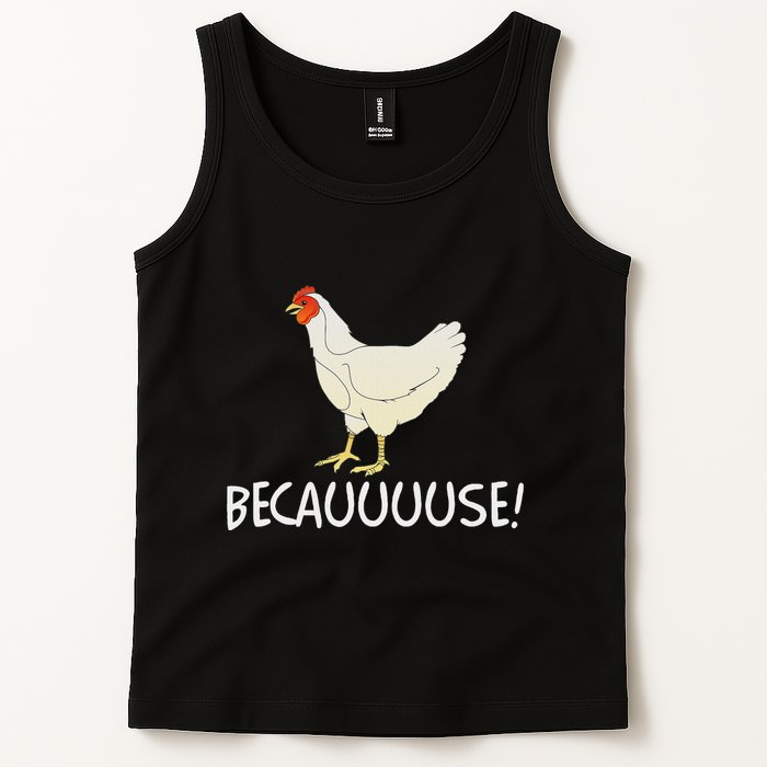 Why Are Chickens So Funny Because Funny Trending Meme Tank Top