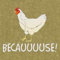 Why Are Chickens So Funny Because Funny Trending Meme Garment-Dyed Women's Muscle Tee
