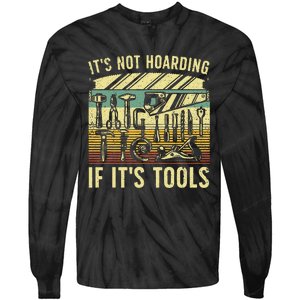 Woodworker Art Carpenter Wood Working Tools Tie-Dye Long Sleeve Shirt