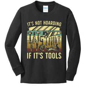 Woodworker Art Carpenter Wood Working Tools Kids Long Sleeve Shirt