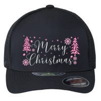 Wild About Christmas: Leopard Print Trees And Snowflake Magic Gift Flexfit Unipanel Trucker Cap