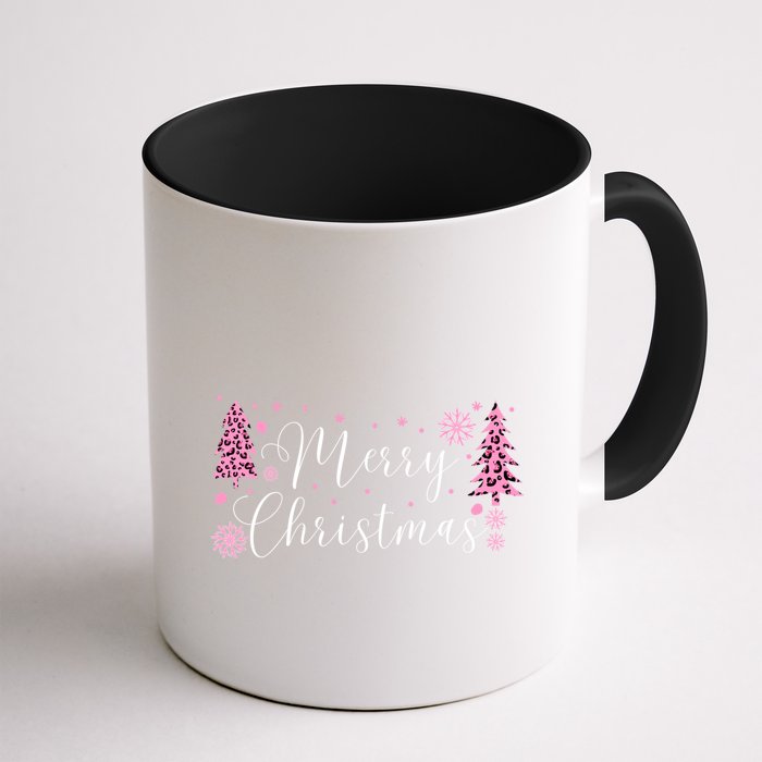 Wild About Christmas: Leopard Print Trees And Snowflake Magic Gift Mug