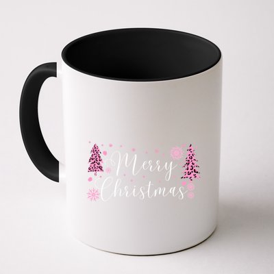 Wild About Christmas: Leopard Print Trees And Snowflake Magic Gift Mug