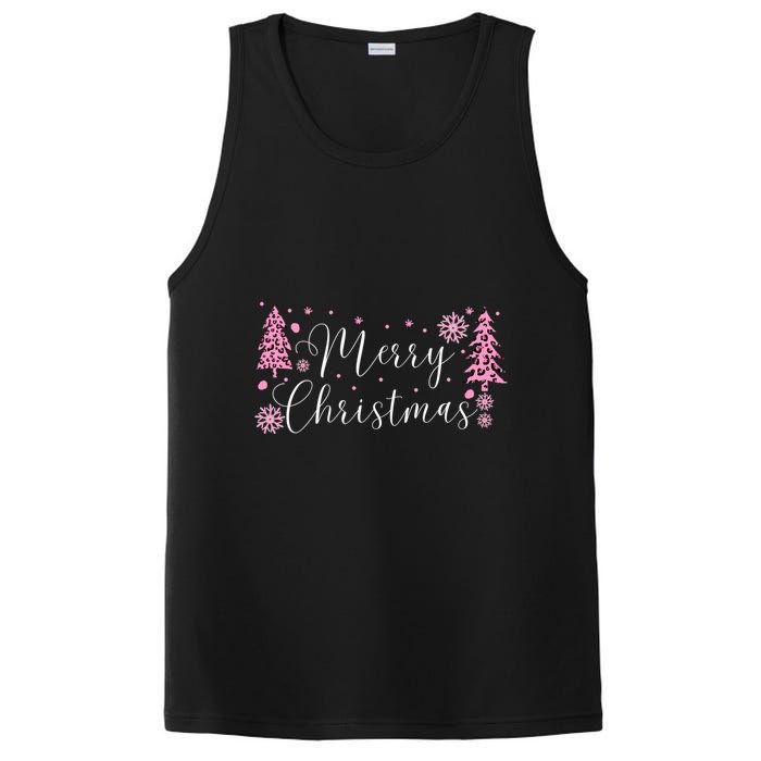 Wild About Christmas: Leopard Print Trees And Snowflake Magic Gift PosiCharge Competitor Tank