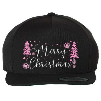Wild About Christmas: Leopard Print Trees And Snowflake Magic Gift Wool Snapback Cap