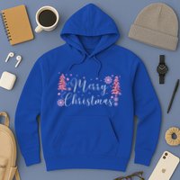 Wild About Christmas: Leopard Print Trees And Snowflake Magic Gift Hoodie
