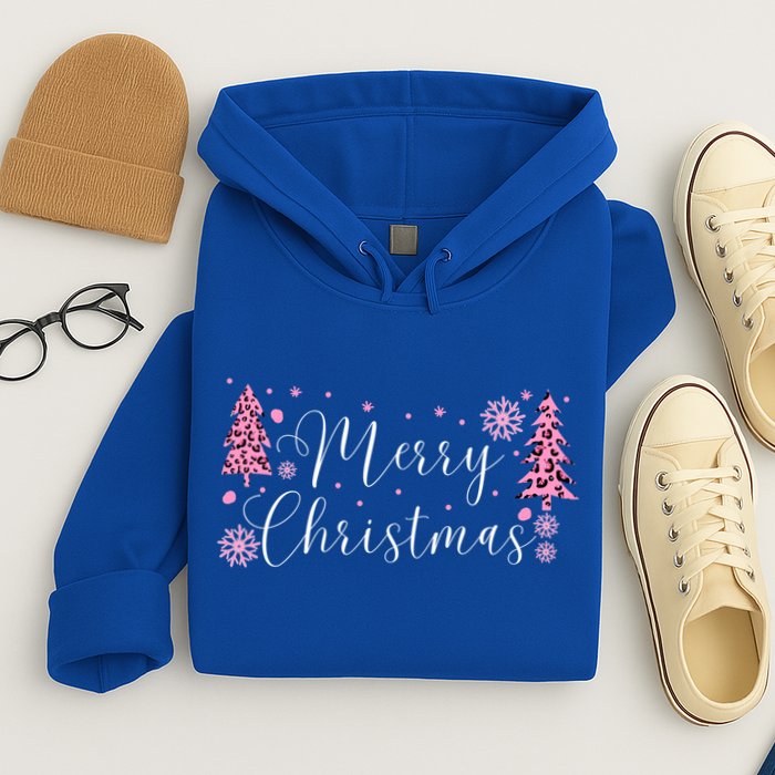 Wild About Christmas: Leopard Print Trees And Snowflake Magic Gift Hoodie