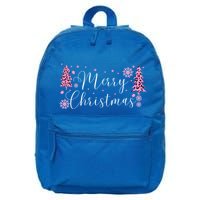 Wild About Christmas: Leopard Print Trees And Snowflake Magic Gift 16 in Basic Backpack