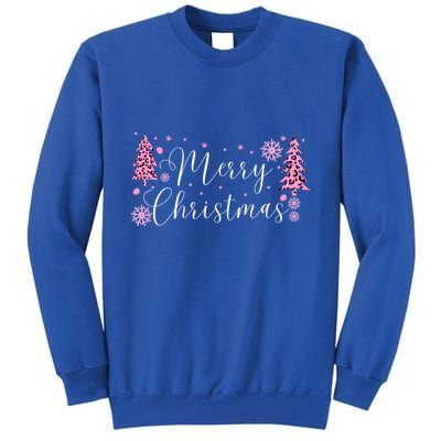 Wild About Christmas: Leopard Print Trees And Snowflake Magic Gift Tall Sweatshirt