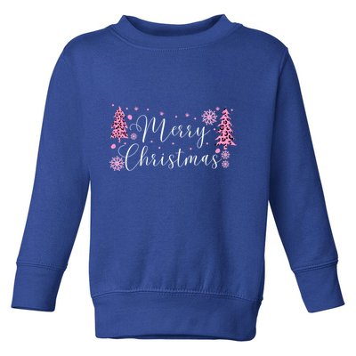 Wild About Christmas: Leopard Print Trees And Snowflake Magic Gift Toddler Sweatshirt