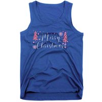 Wild About Christmas: Leopard Print Trees And Snowflake Magic Gift Tank Top