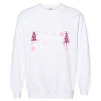 Wild About Christmas: Leopard Print Trees And Snowflake Magic Gift Garment-Dyed Sweatshirt