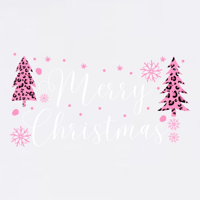 Wild About Christmas: Leopard Print Trees And Snowflake Magic Gift Garment-Dyed Sweatshirt