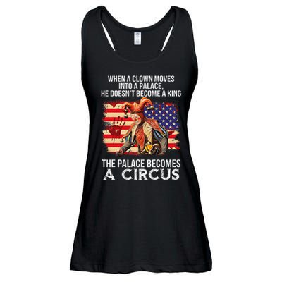 When A Clown Moves Into A Palace He Doesn't Become A King Ladies Essential Flowy Tank