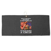 When A Clown Moves Into A Palace He Doesn't Become A King Large Microfiber Waffle Golf Towel
