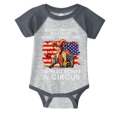 When A Clown Moves Into A Palace He Doesn't Become A King Infant Baby Jersey Bodysuit
