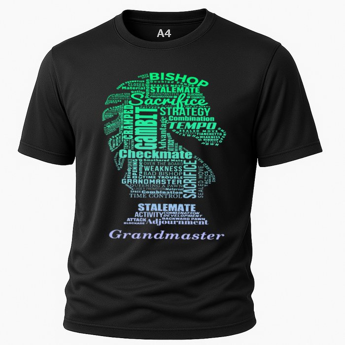 Word Art Chess Piece for Chess Player Bishop Chess Performance Shirt