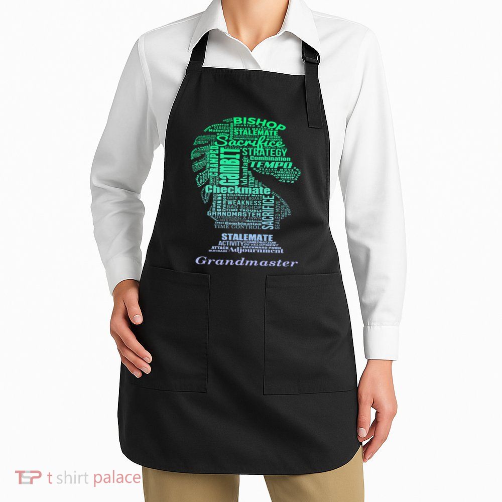 Word Art Chess Piece for Chess Player Bishop Chess Apron