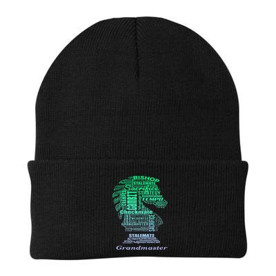 Word Art Chess Piece for Chess Player Bishop Chess Beanie