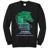 Word Art Chess Piece for Chess Player Bishop Chess Tall Sweatshirt
