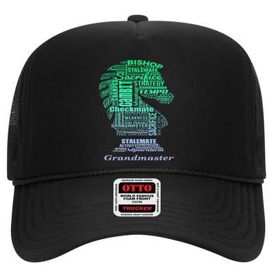Word Art Chess Piece for Chess Player Bishop Chess Trucker Hat