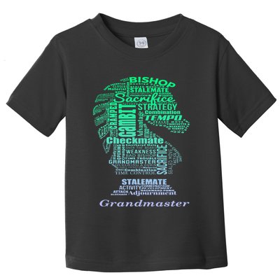 Word Art Chess Piece for Chess Player Bishop Chess Toddler T-Shirt