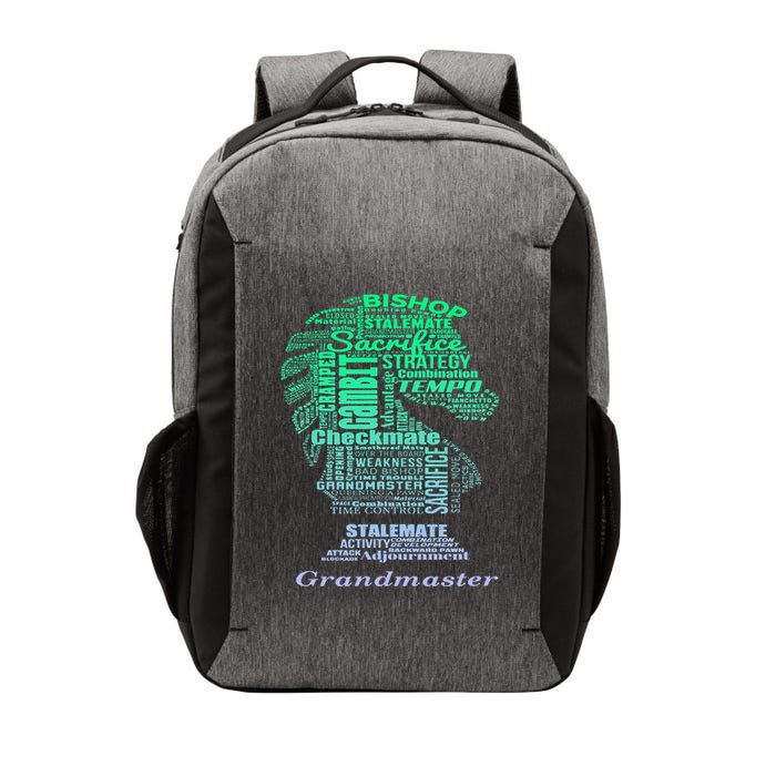 Word Art Chess Piece for Chess Player Bishop Chess Vector Backpack