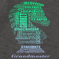 Word Art Chess Piece for Chess Player Bishop Chess Vector Backpack