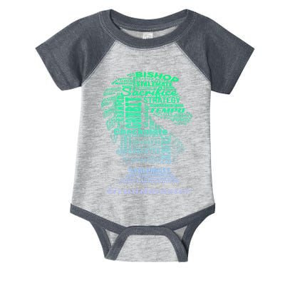 Word Art Chess Piece for Chess Player Bishop Chess Infant Baby Jersey Bodysuit