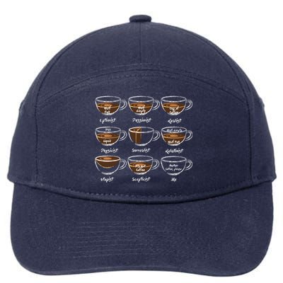 Womens Another Coffee Lover Saying Gift For Her Mom Wine 7-Panel Snapback Hat