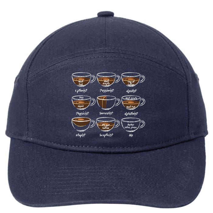 Womens Another Coffee Lover Saying Gift For Her Mom Wine 7-Panel Snapback Hat