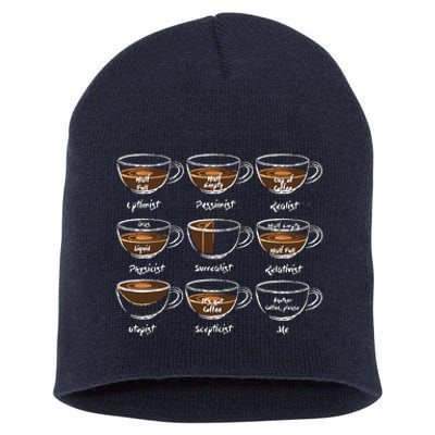 Womens Another Coffee Lover Saying Gift For Her Mom Wine Short Acrylic Beanie