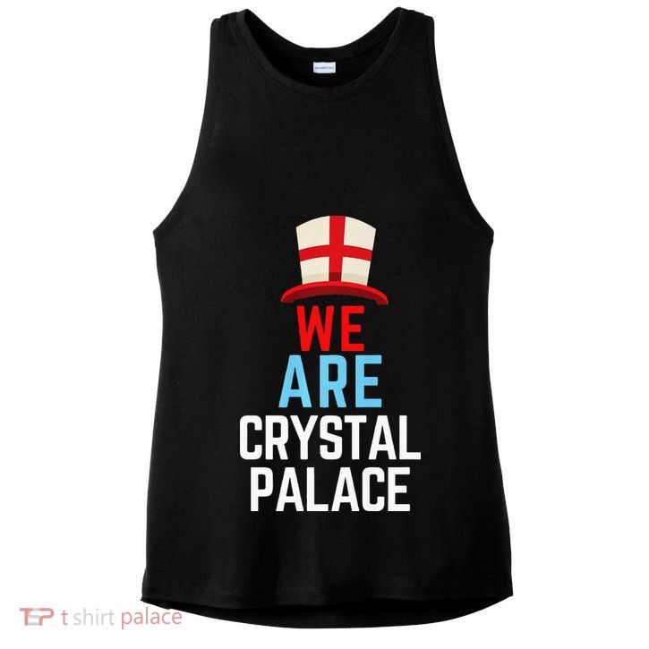 We Are Crystal Palace England Flag Sports Ladies PosiCharge Tri-Blend Wicking Tank