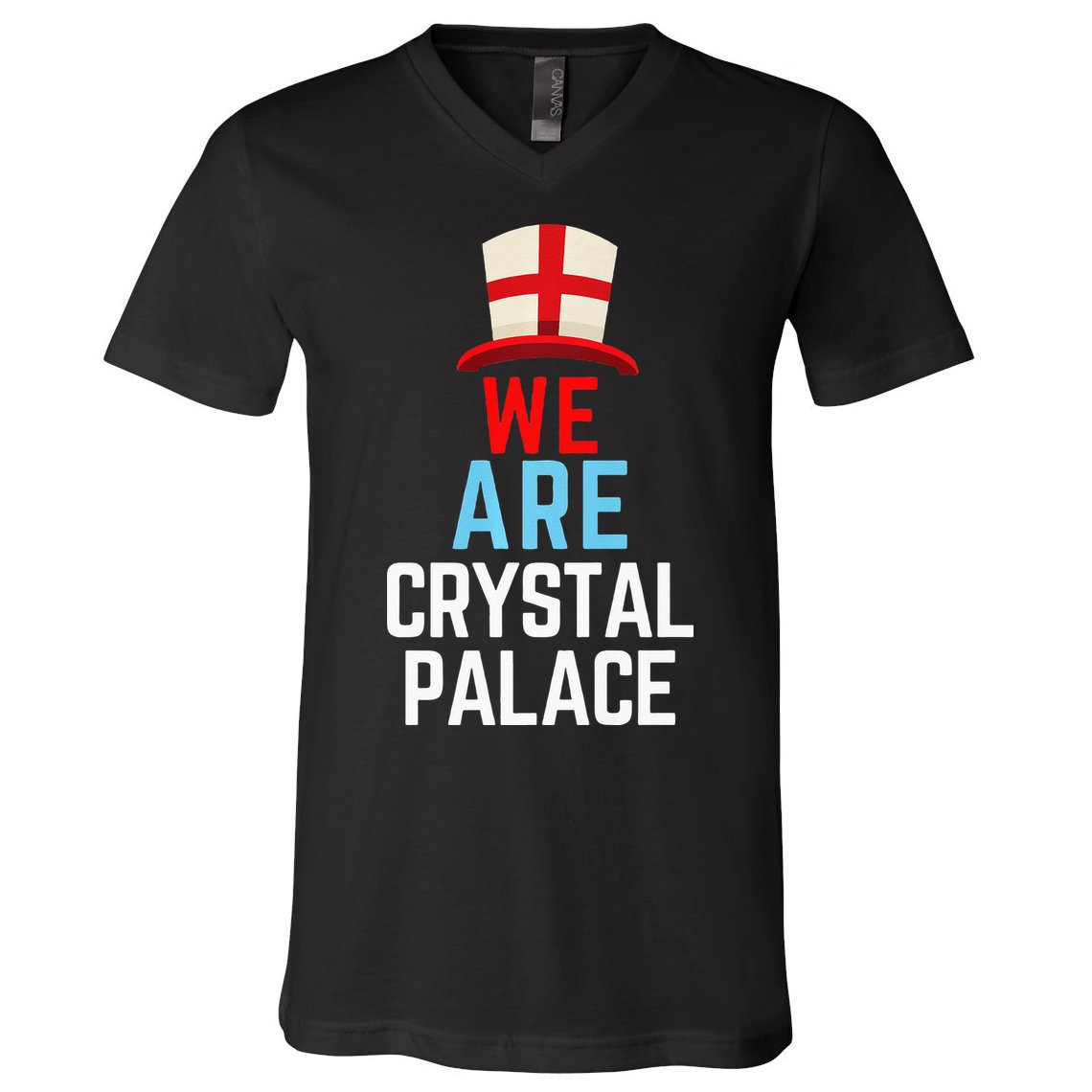 We Are Crystal Palace England Flag Sports V-Neck T-Shirt