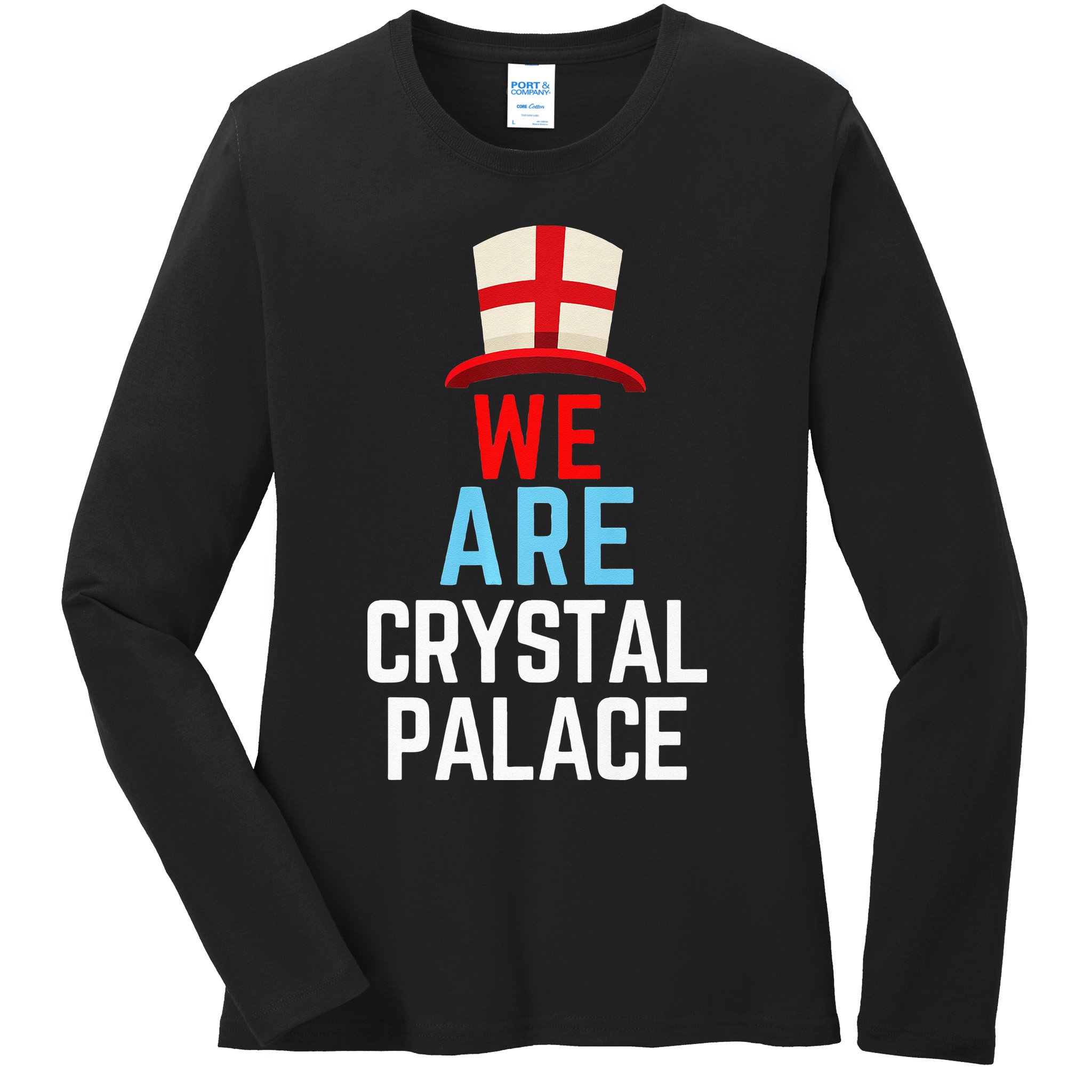 We Are Crystal Palace England Flag Sports Ladies Long Sleeve Shirt