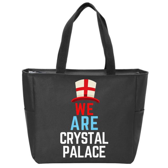 We Are Crystal Palace England Flag Sports Zip Tote Bag
