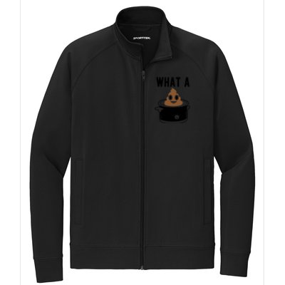 What A Crock Cute Gift Funny Poop In A Crock Pot Meaningful Gift Stretch Full-Zip Cadet Jacket