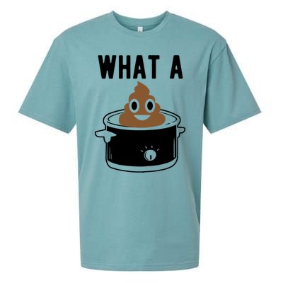 What A Crock Cute Gift Funny Poop In A Crock Pot Meaningful Gift Sueded Cloud Jersey T-Shirt