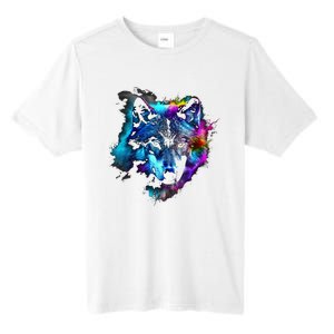 Wolf Art Colourful Animal Motif Artwork Wolf Tall Fusion ChromaSoft Performance T-Shirt