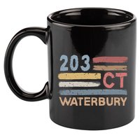 Waterbury Area Code 203 Residents State Connecticut 11oz C Handle Ceramic Mug